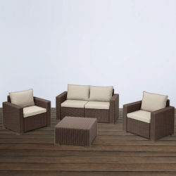 Keter California Rattan Sofa Set - Brown